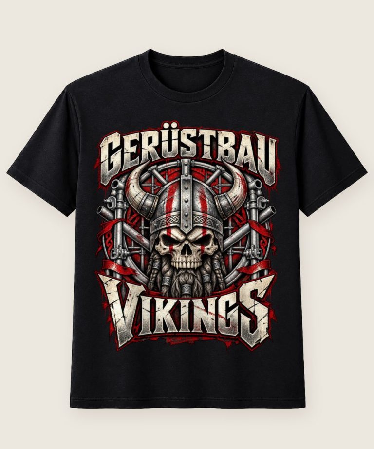 T-Shirt mit Motiv „Gerüstbau Vikings - Handwerk / Handwerker“ – Gerüstbauer T-Shirts