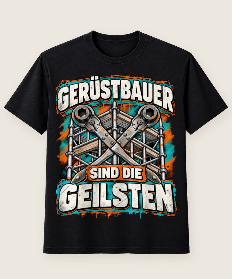 T-Shirt mit Motiv „Gerüstbauer sind die Geilsten - Handwerk / Handwerker“ – Gerüstbauer T-Shirts