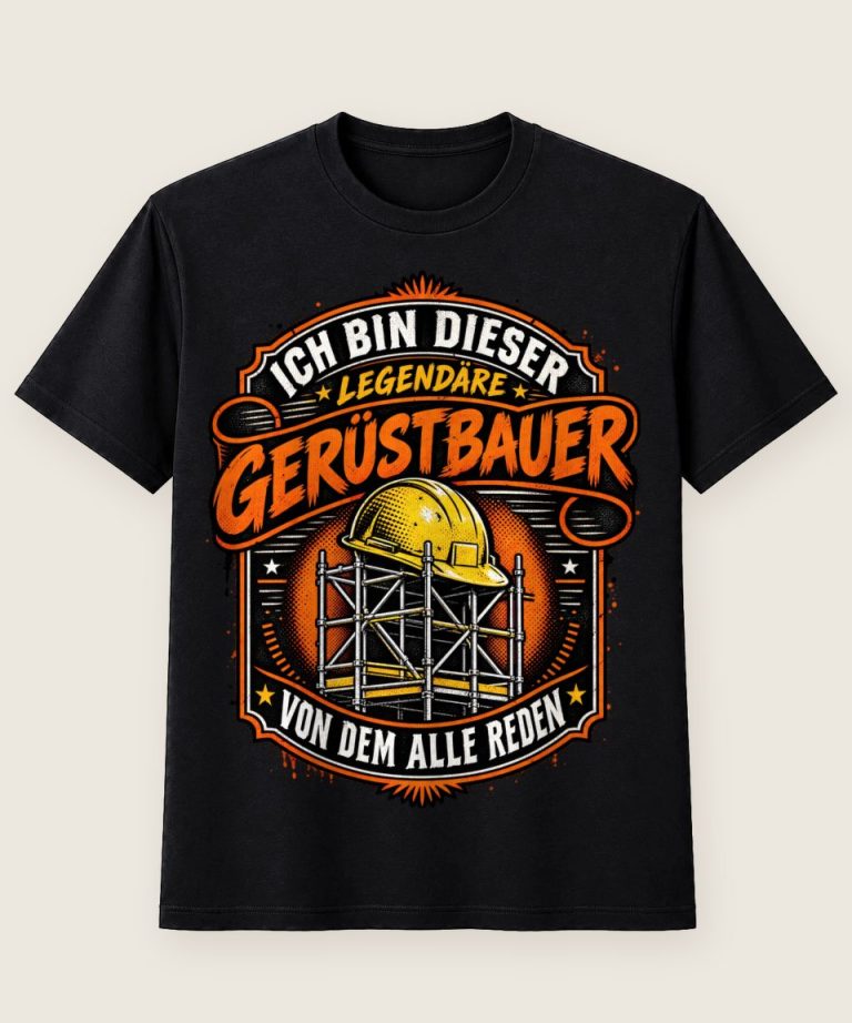T-Shirt mit Motiv „Ich bin dieser legendäre Gerüstbauer - Handwerker“ – Gerüstbauer T-Shirts