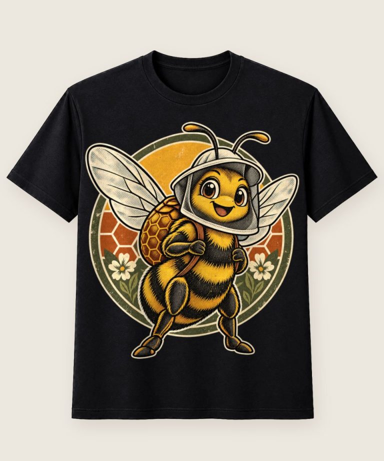 T-Shirt mit Motiv „Imker Hummel Wander Maskottchen“ – Hobby & Freizeit T-Shirts