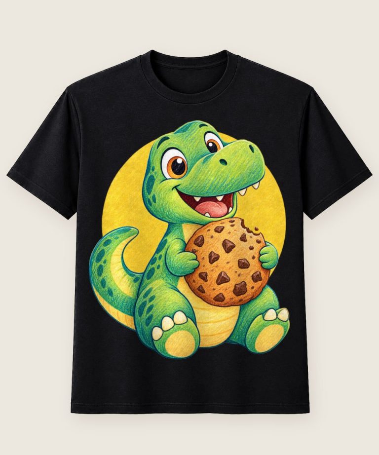 T-Shirt mit Motiv „Keks-Dino T Rex Kinder“ – Kinder-T-Shirts