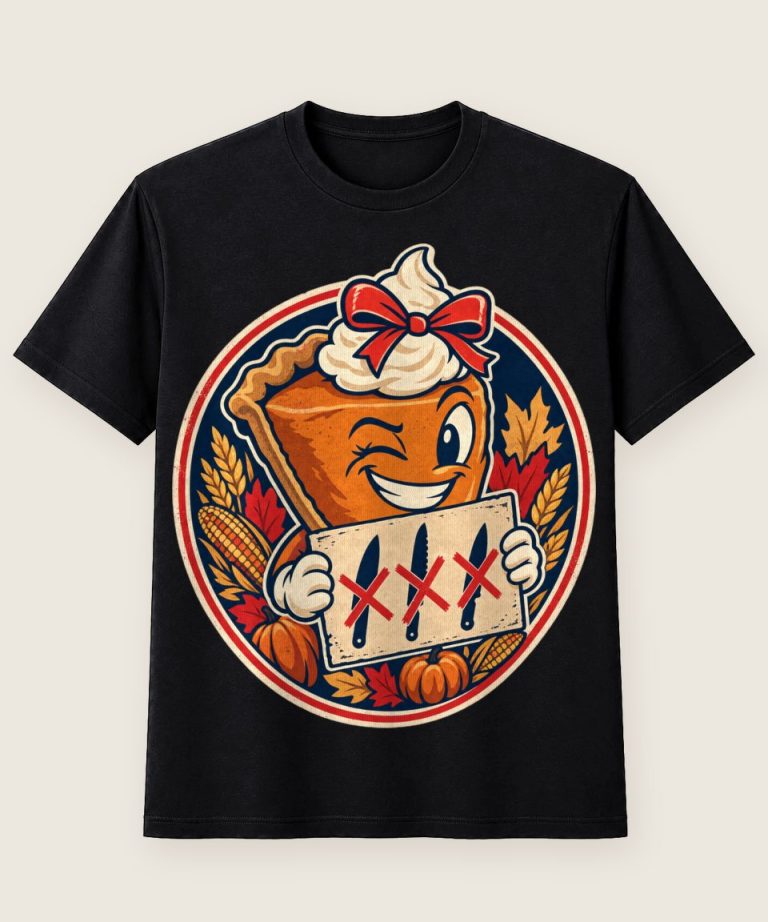 T-Shirt mit Motiv „Thanksgiving Kürbiskuchen Zu Süß Zum Anschneiden“ – Thanksgiving T-Shirts
