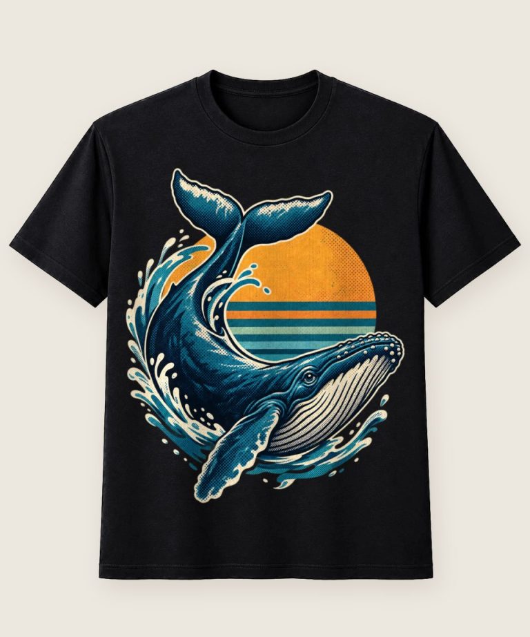 T-Shirt mit Motiv „Wal Tauchen Ocean Life Buckelwal“ – Hobby & Freizeit T-Shirts